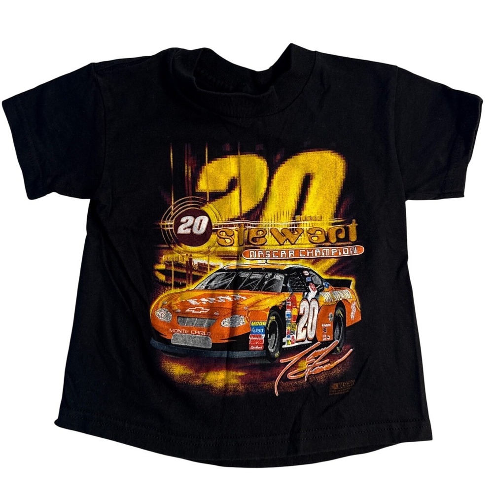 Vintage Y2K NASCAR Tony Stewart Champion T Shirt CSA Graphic Boys 4-5T 2003 Car